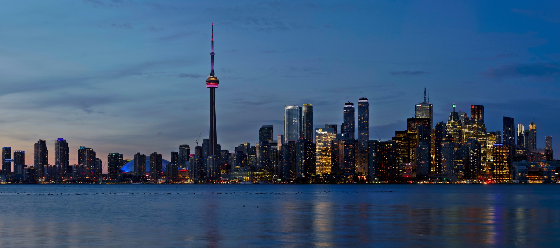 Toronto skyline representing web design services across the GTA